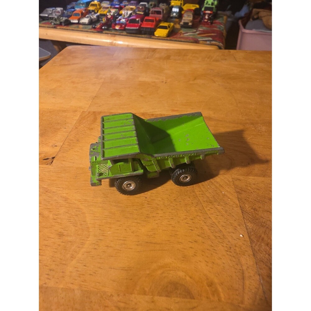 Vintage Tomy Tomica Green Hitachi Dump Truck DH 321 #59